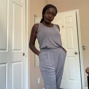 🌼Uniqlo Grey Jumpsuit 🌼